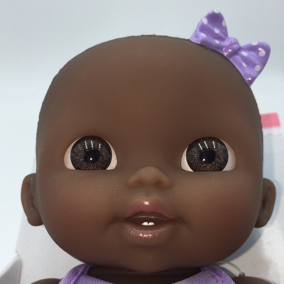 My Sweet Baby Lil' Cutesies African American Baby Doll Black Plastic Purple New - Picture 13 of 14